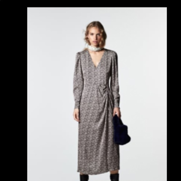 Black and white Zara midi dress - Picture 2 of 5